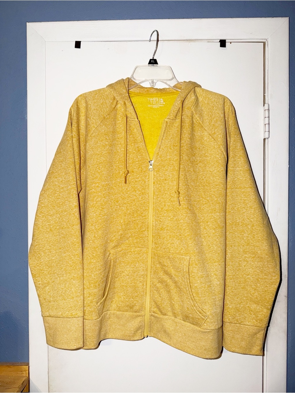 Time and Tru Mustard Zip-Up Hoodie NWOT XL